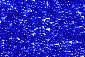 Admiral Blue Transparent Preciosa Seeds Beads