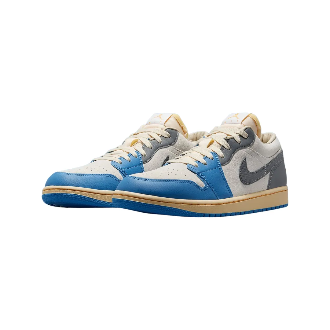 Air Jordan 1 Low SE UNC Grey Dutch Blue Smoke Grey Sail