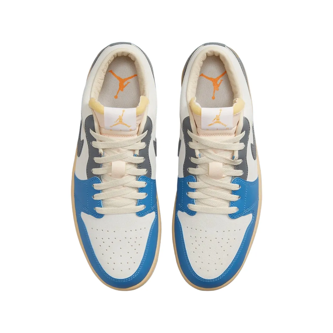 Air Jordan 1 Low SE UNC Grey Dutch Blue Smoke Grey Sail