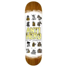 Anti Hero Skateboards Brian Anderson Usual Suspect Deck 8.75"