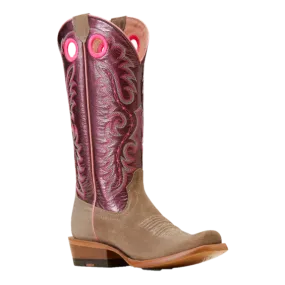 Ariat Ladies Futurity Boon Smokey Roughout Western Boot 10047069