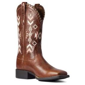 Ariat Women's Round Up Skyler Western Boot - Tan