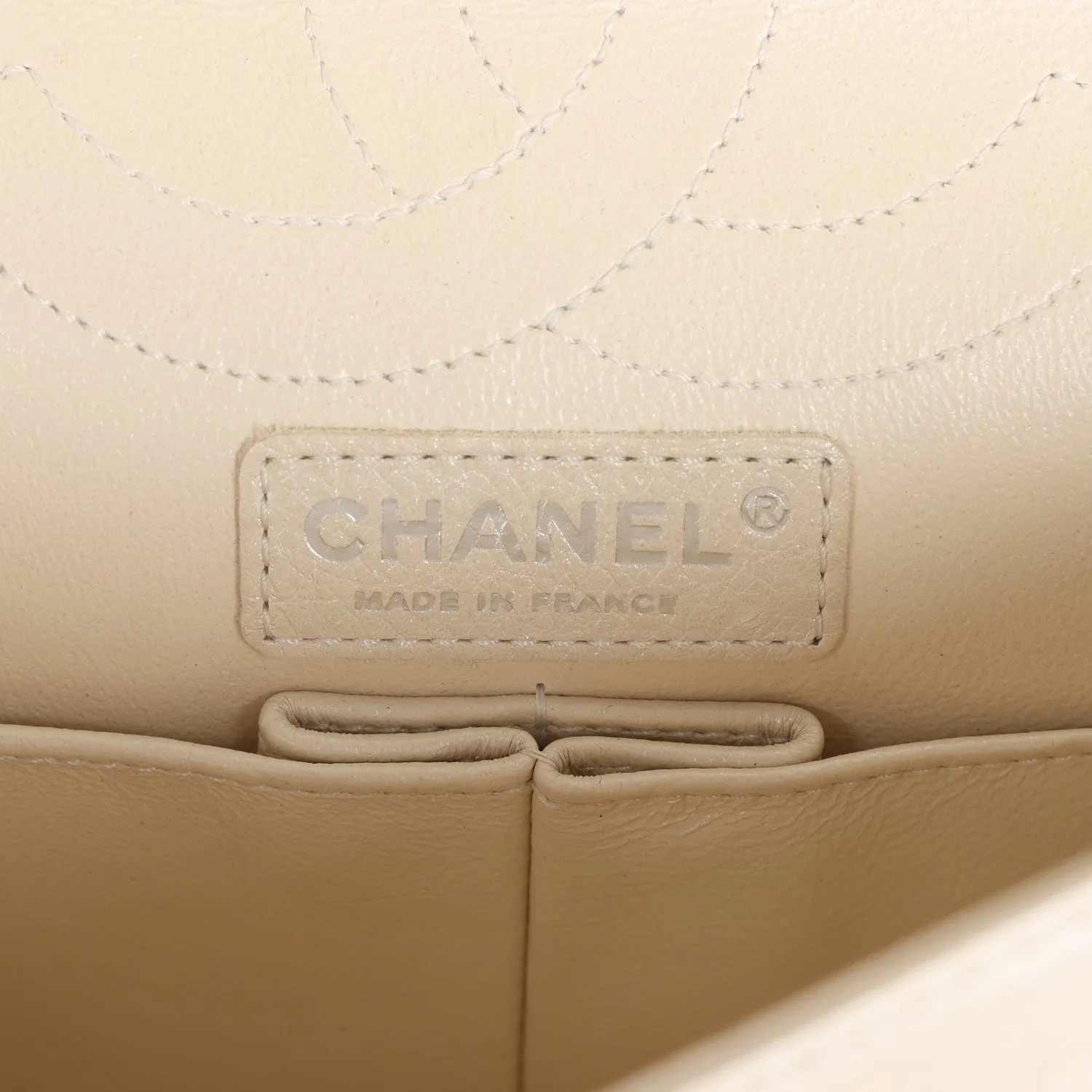 Chanel Reissue 225 2.55 Lucky Charms Double Flap Bag Ivory Aged Calfskin Ruthenium Hardware