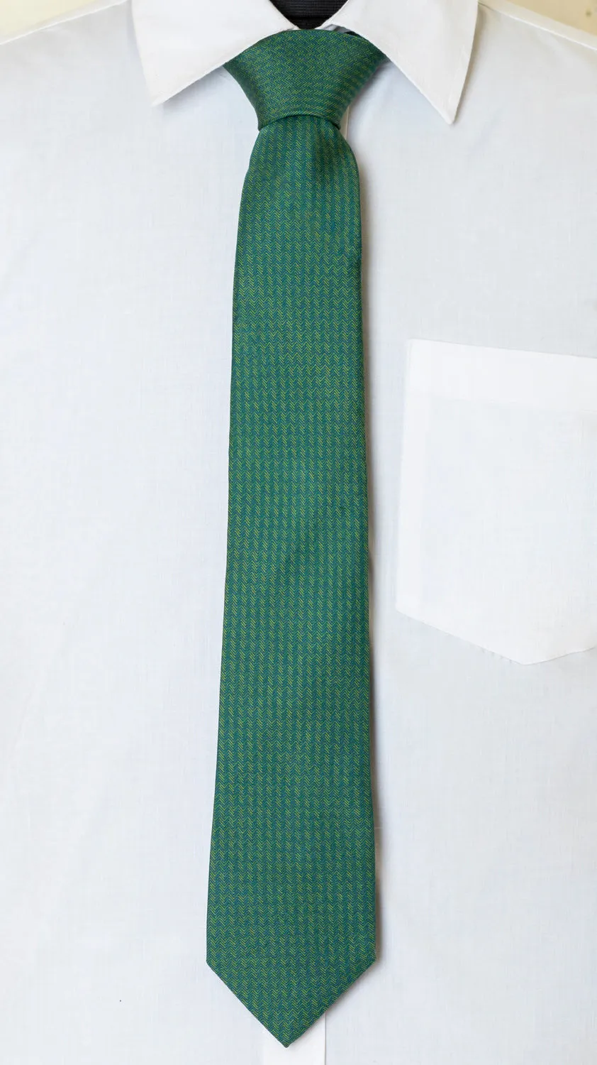 Chokore Green Silk Tie - Indian at Heart range