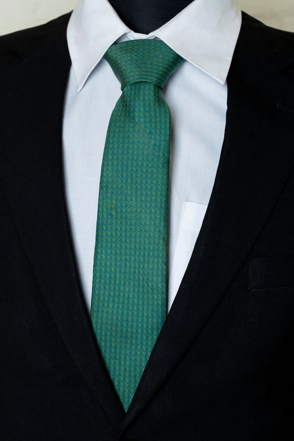 Chokore Green Silk Tie - Indian at Heart range