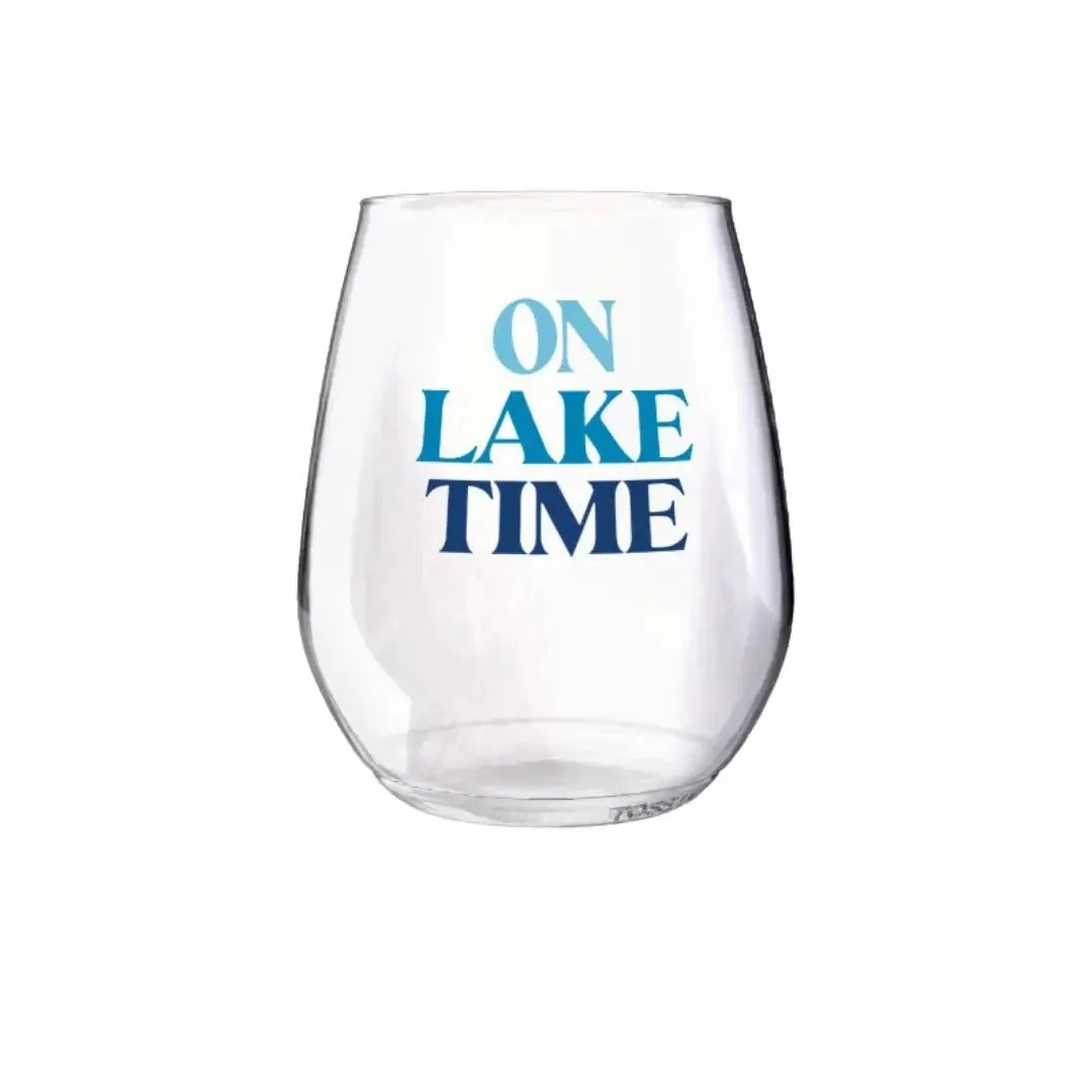 Clairebella On Lake Time Wine Tumbler