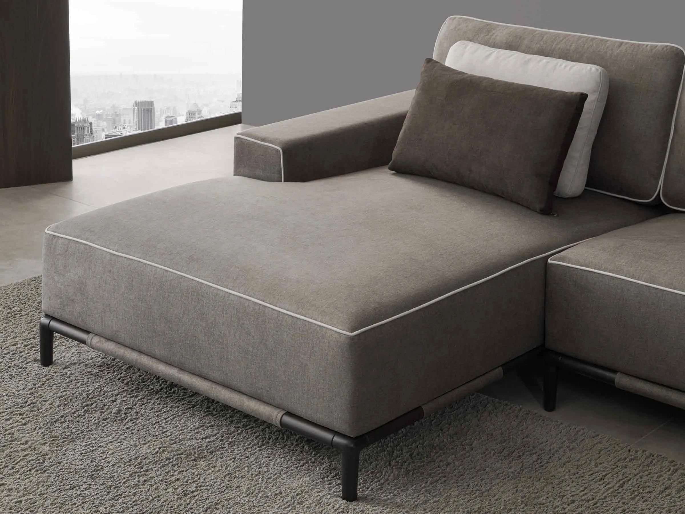 Gola Sectional Chaise  Sofa