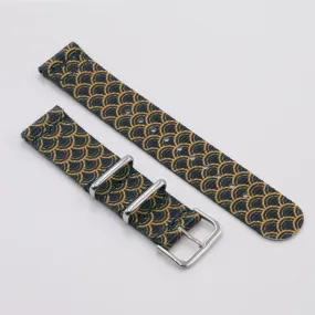 Golden Serpent 2 Piece Graphic Watch Strap