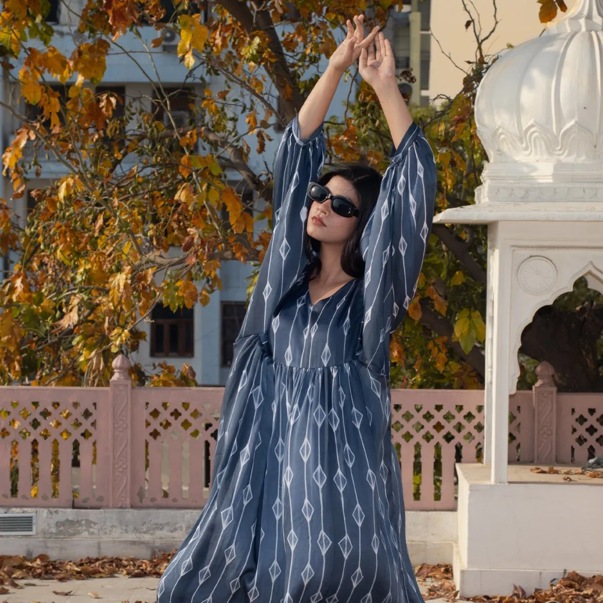 Handcrafted Tie & Dye Modal Tunic Dress