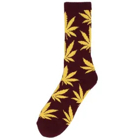 HUF SF Plantlife Crew Sock-Wine