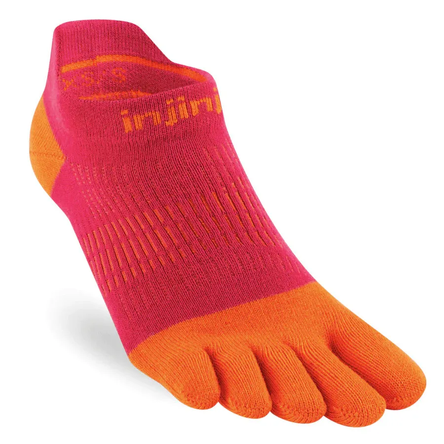 Injinji Run Sock | Lightweight | No Show | Chili | Womens