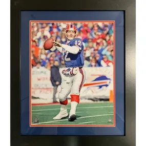 Jim Kelly UNSIGNED Throwing in Blue 16x20 Photo - Professionally Framed