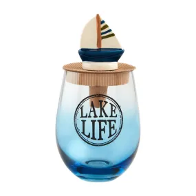 Mudpie Lake Life Wine Glass Sets