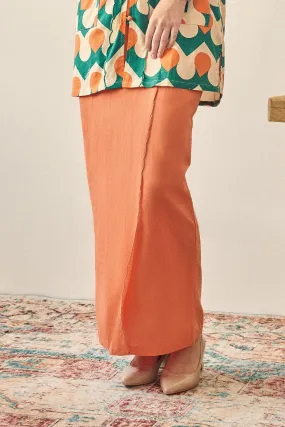 Rasa Sayang Women Scallop Skirt - Salmon