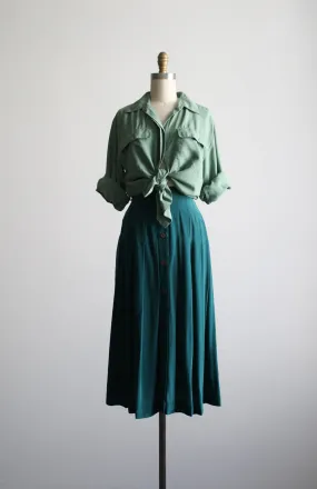 seaglass silk skirt