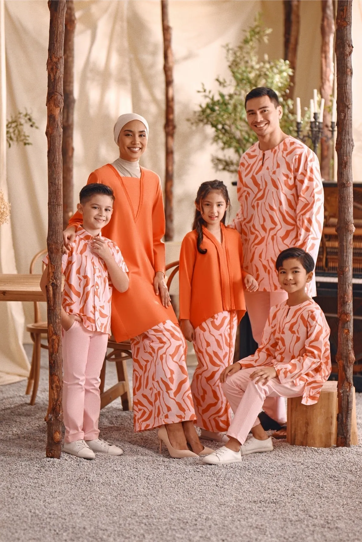 The Bayu Kebaya Top - Orange