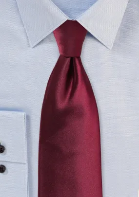 Wine Solid Necktie